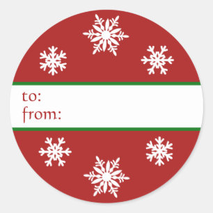 Snowflake Christmas Gift Tag