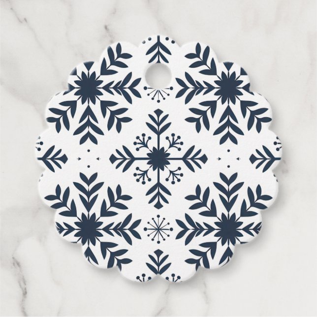 Snowflake Christmas Gift Tags (Front)