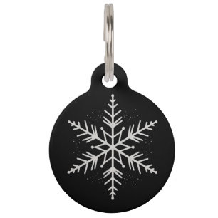 Snowflake Christmas Holiday Party Winter Gift  Pet Tag