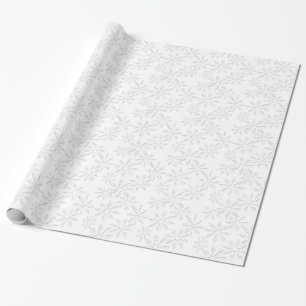 Snowflake Christmas Holiday Print Wrapping Paper