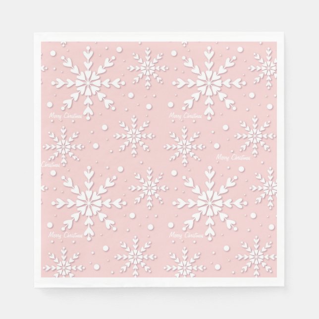 Snowflake Christmas Napkin (Front)