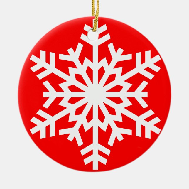 Snowflake Christmas Ornament (Front)