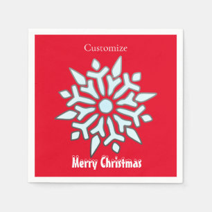Snowflake Christmas Ornament Thunder_Cove  Napkin