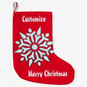 Snowflake Christmas Ornament Thunder_Cove  Small Christmas Stocking