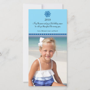 Snowflake Christmas Photo Card