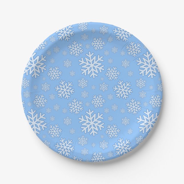 Snowflake Christmas plates (Front)