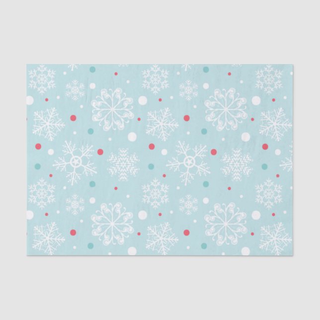 Snowflake Christmas Tissue Paper (Front)