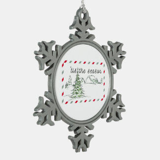 Snowflake Christmas Tree Ornament