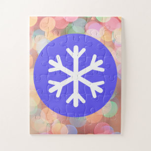 Snowflake Circle Childs Easy Puzzle