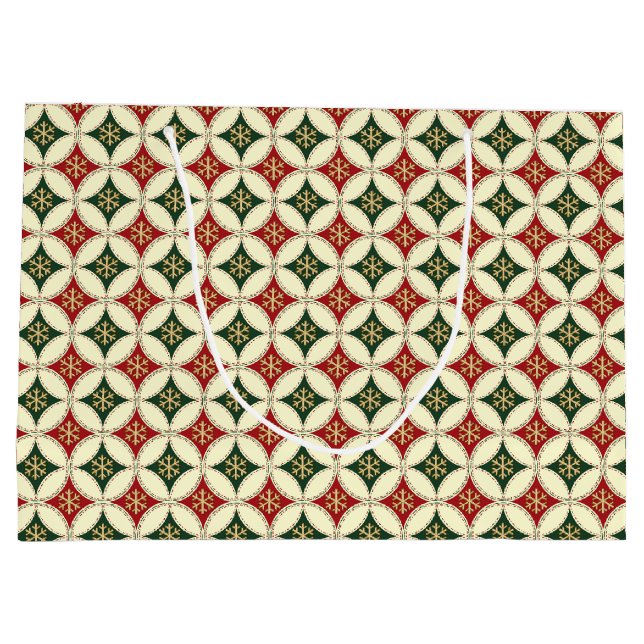Snowflake Circles-2-GIFT BAG L (Back)