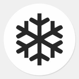 Snowflake Classic Round Sticker