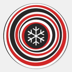 Snowflake Classic Round Sticker