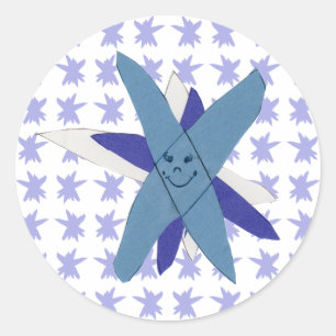 Snowflake Classic Round Sticker