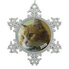 Snowflake classique Photo Datée Ornement d'arbre d