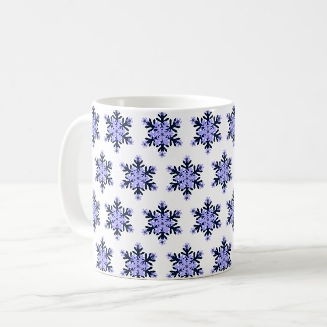 Snowflake Coffee Mug (Front Left)
