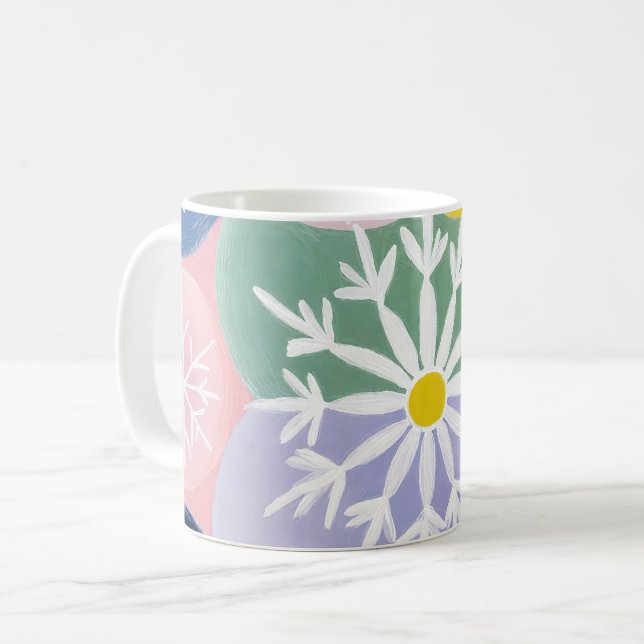 Snowflake Constellations Coffee Mug (Front Left)