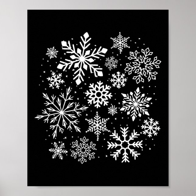 Snowflake Costume Winter Christmas Matching 1  Poster (Front)