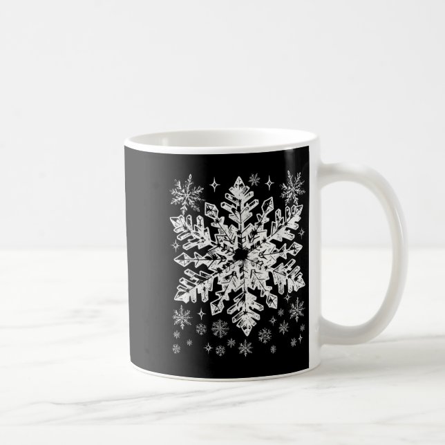 Snowflake Costume Winter Christmas Matching Mens W Coffee Mug (Right)