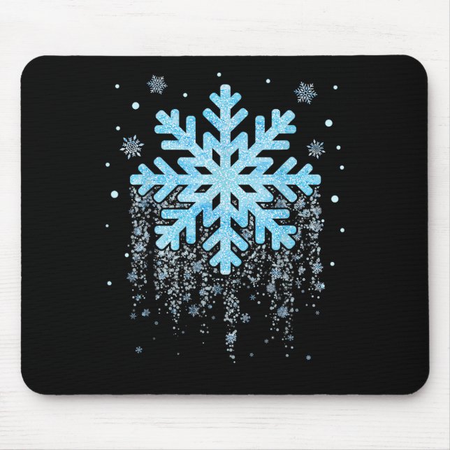 Snowflake Costume Winter Christmas Matching Mens W Mouse Pad (Front)