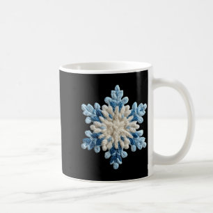 Snowflake Crochet Snow Merry Christmas Xmas Pajama Coffee Mug