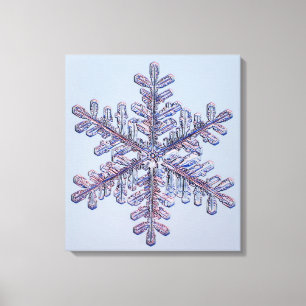 Snowflake Crystal Canvas Print