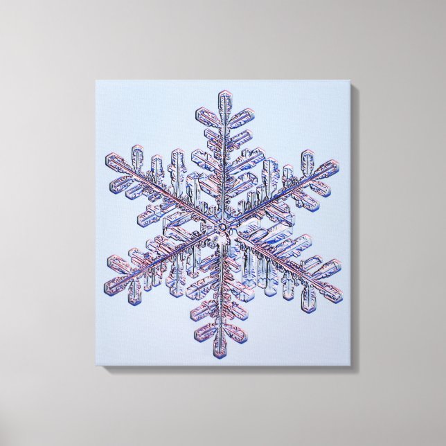 Snowflake Crystal Canvas Print (Front)