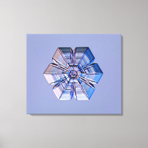 Snowflake Crystal Canvas Print
