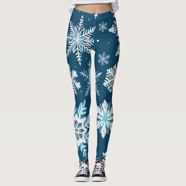 snowflake crystals leggings (Front)