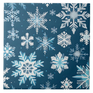 snowflake crystals tile