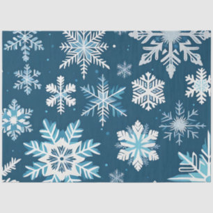 snowflake crystals tissue paper