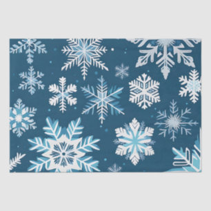 snowflake crystals tissue paper
