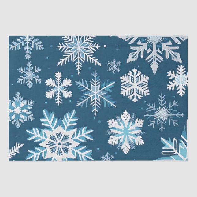 snowflake crystals tissue paper (Front)