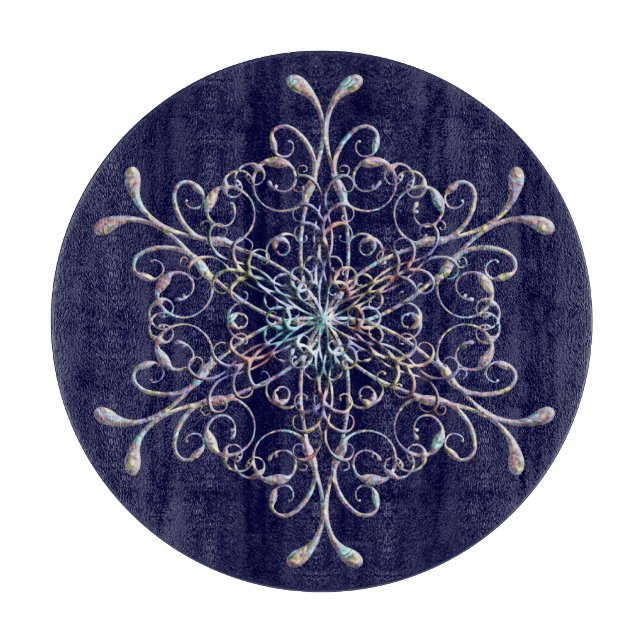 Snowflake Cutting Board (Front)