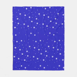 Snowflake Dance Pattern Fleece Blanket
