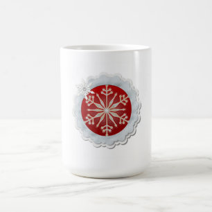 Snowflake Design Customizable Christmas Coffee Mug