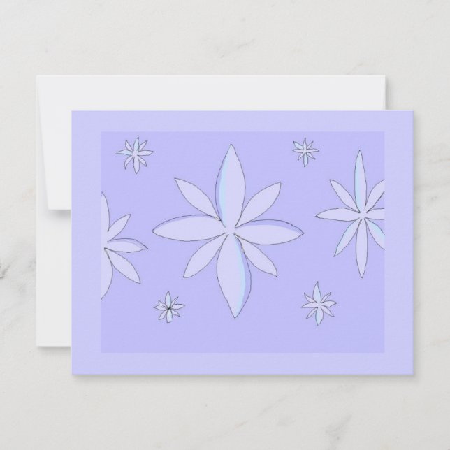 Snowflake Design Holiday Card (Front)