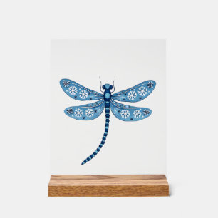 Snowflake Dragonfly Spirit Acrylic Sign