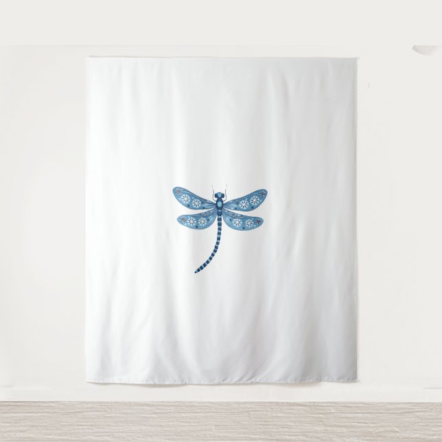 Snowflake Dragonfly Spirit Tapestry (Front)