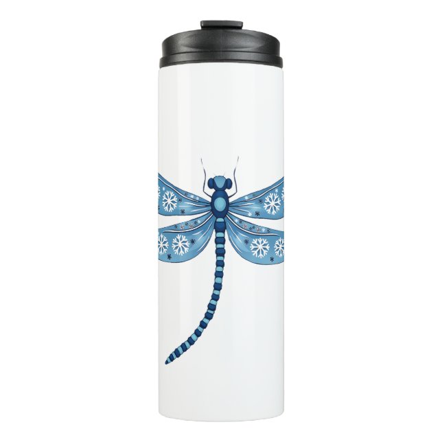 Snowflake Dragonfly Spirit Thermal Tumbler (Front)
