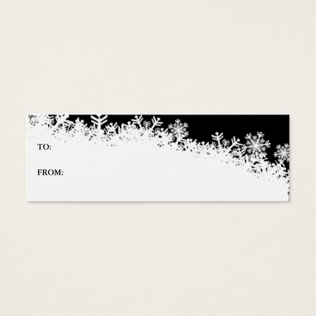 Snowflake Edge Holiday Gift Card (Front)