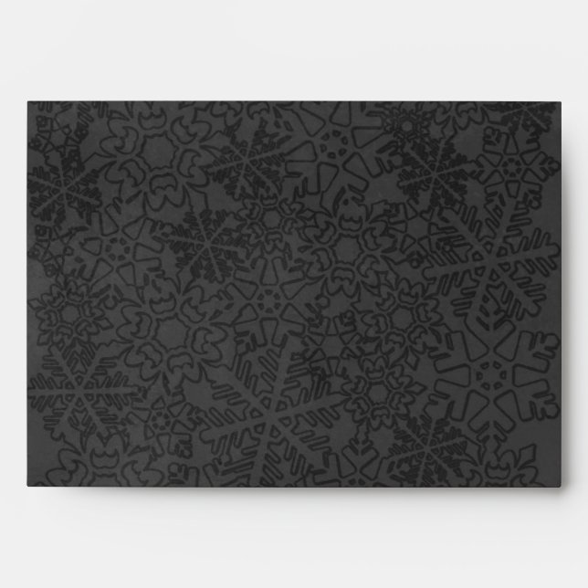 Snowflake Envelope-A7 Greeting card Envelope (Front)