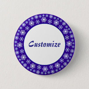 Snowflake factory Template 2 Inch Round Button