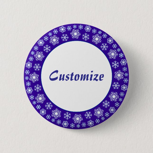 Snowflake factory Template 2 Inch Round Button (Front)