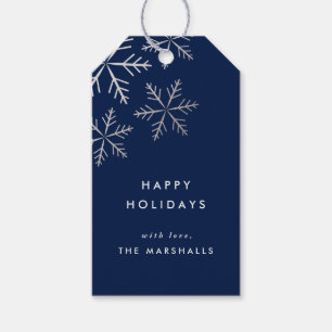 Snowflake Faux Foil Holiday gift tags Pack of 10