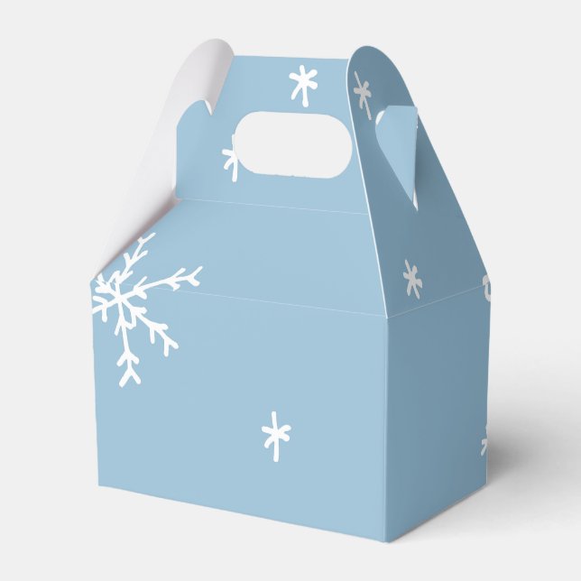 Snowflake Favor Box (Front Side)