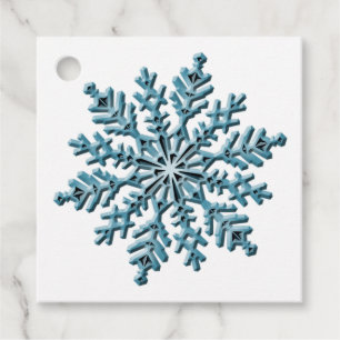 Snowflake Favour Tags