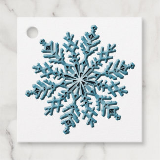 Snowflake Favour Tags