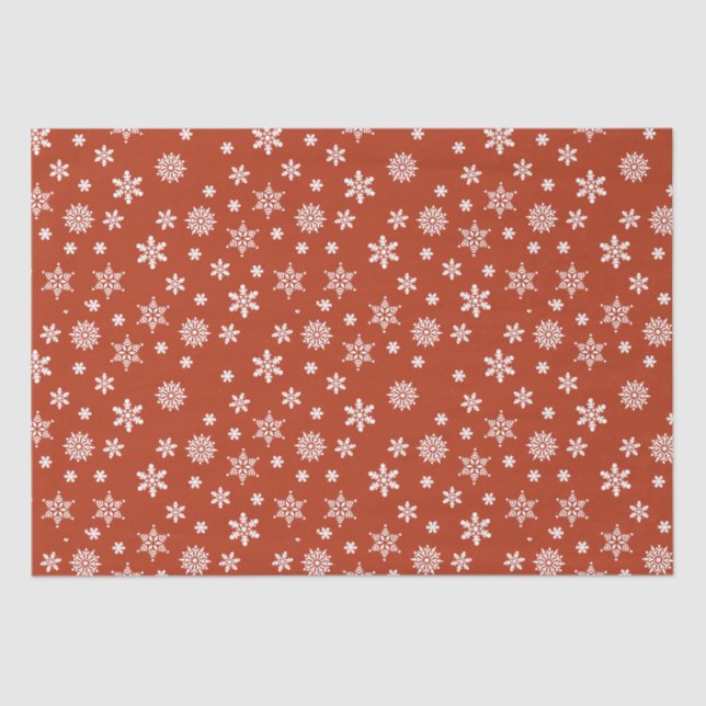 Snowflake Festive Christmas  Tissue Paper (Front)