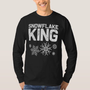 Snowflake For Men Dad Ice Snow Winter T-Shirt