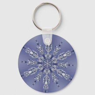 Snowflake Fractal Keychain